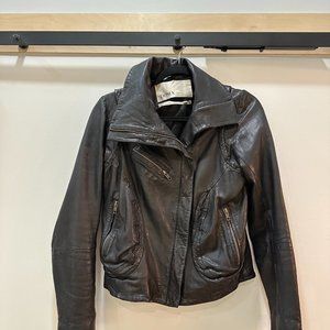 DOMA Black Leather Jacket